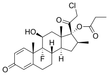 CHEMICAL STRUCTURE CLOBETASOL CREAM BP