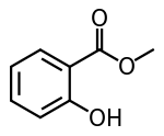 CHEMICAL STRUCTURE METHYL SALICYLATE