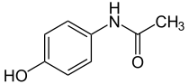 CHEMICAL STRUCTURE PARACETAMOL SUSPENSION