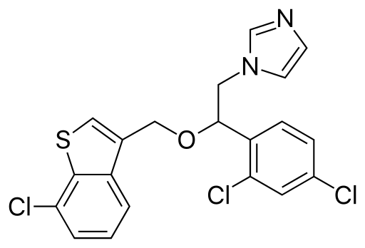 CHEMICAL STRUCTURE SERTACONAZOLE NITRATE CREAM